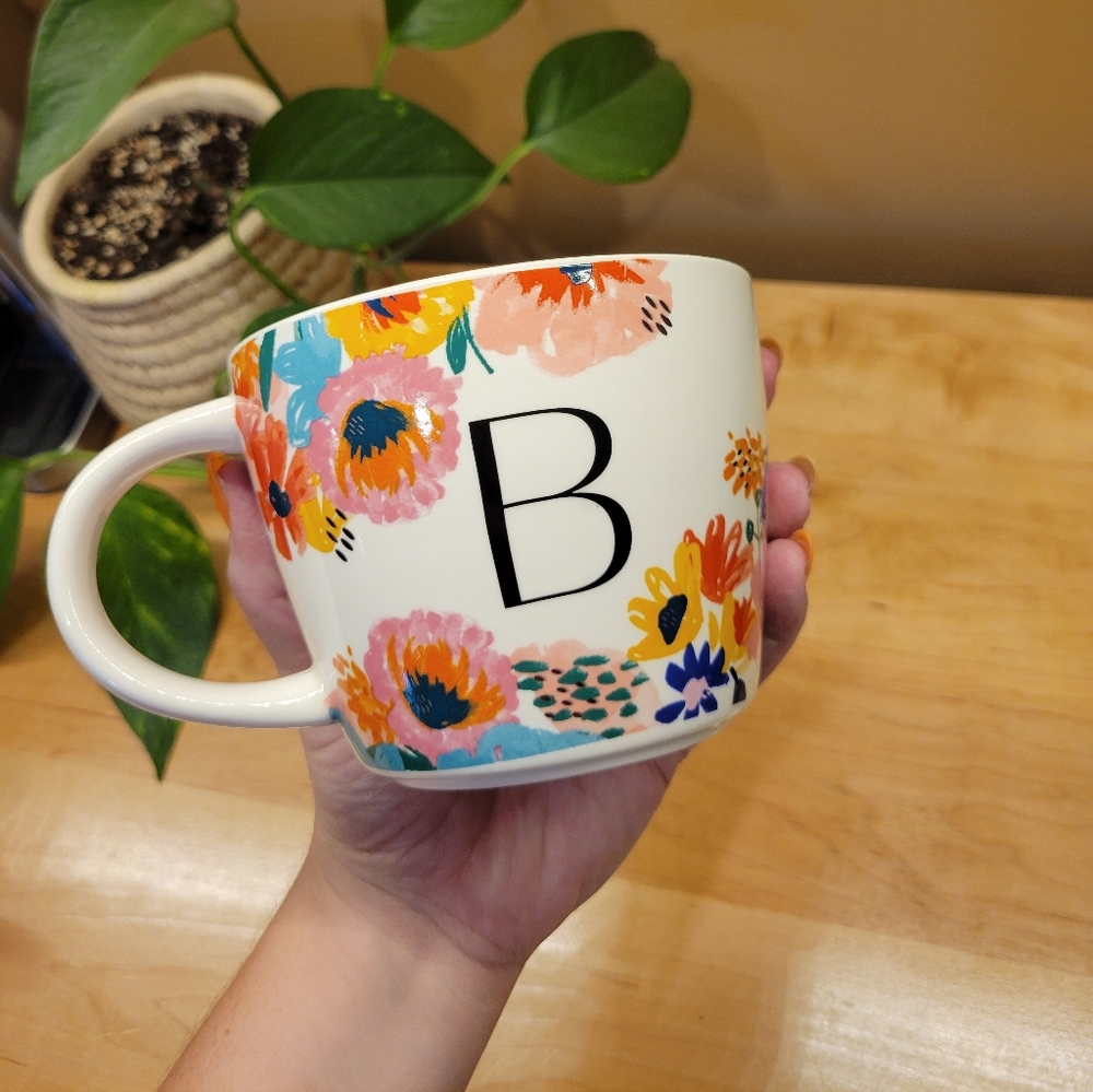 Colorful Floral Ceramic Mug